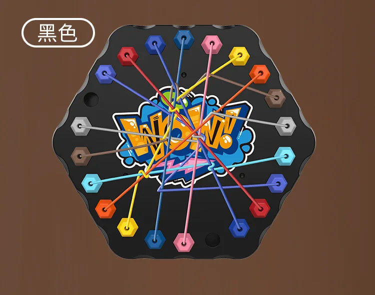 Kids Rope Knots Puzzle Board Game Color Line Twisted Connected Ropes Logic Thinking Table Game Parent Child Interactive Toy