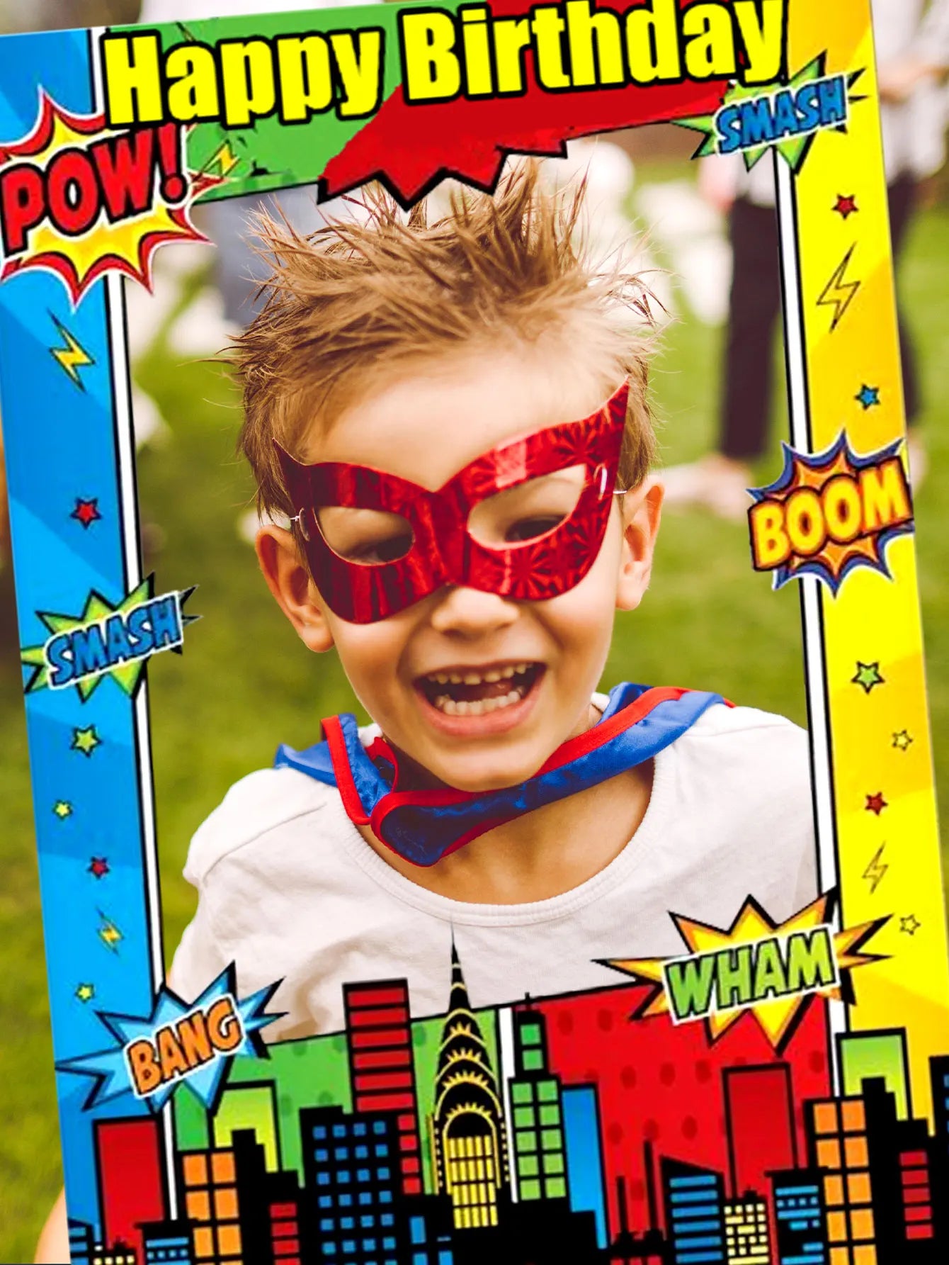 Super Hero Party Supplies Super Hero Birthday Decoration Super Hero Birthday Party Photo Booth Props Frame