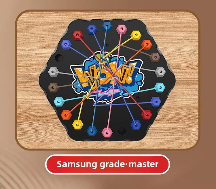 Kids Rope Knots Puzzle Board Game Color Line Twisted Connected Ropes Logic Thinking Table Game Parent Child Interactive Toy