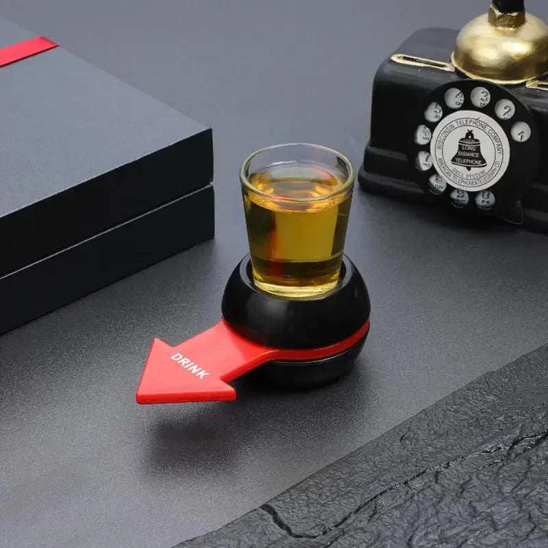 Pointer Shot Spinner Party Game Spin Drinking Game Glass Cup Kit Rotatable Arrow Beer Wine Board Game Table Gifts Entertainment