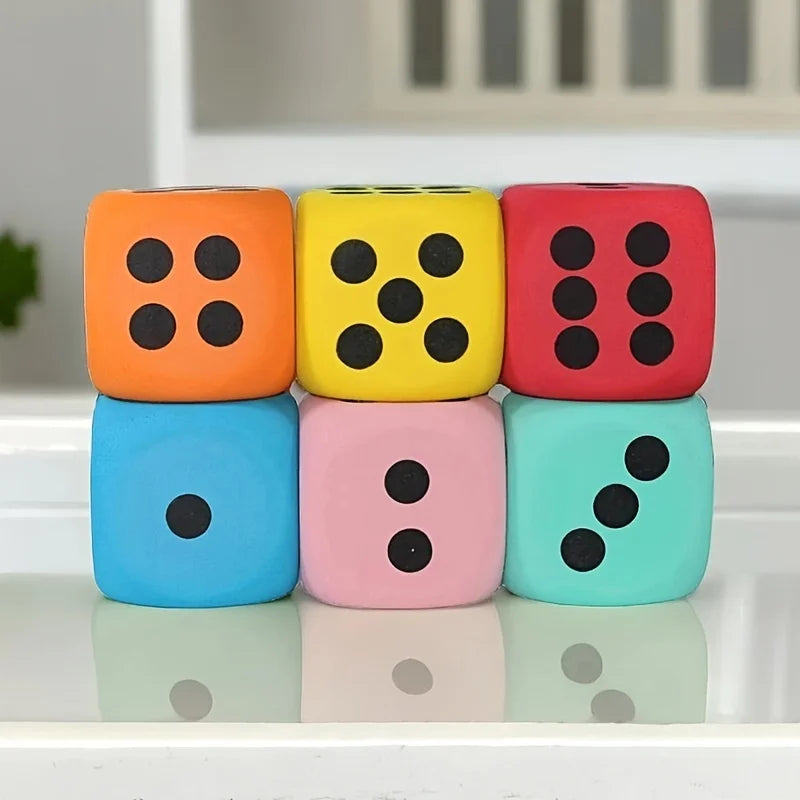 Large Soft Foam Dice Six Sided Premium Board Game Perfect Gift for Birthday Christmas Halloween Holiday Party Game
