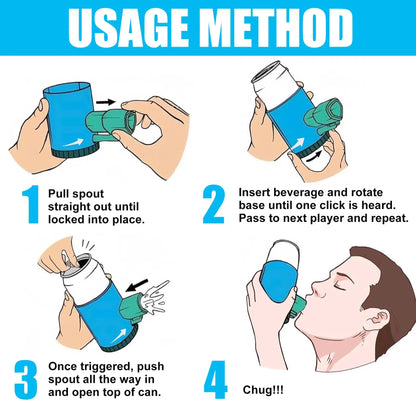 Funny Shotgun Roulette Drinking Game for Randomized Beer Shotgun Fun Wheel Game Beer Party Game for Tailgate BBQ Pregame