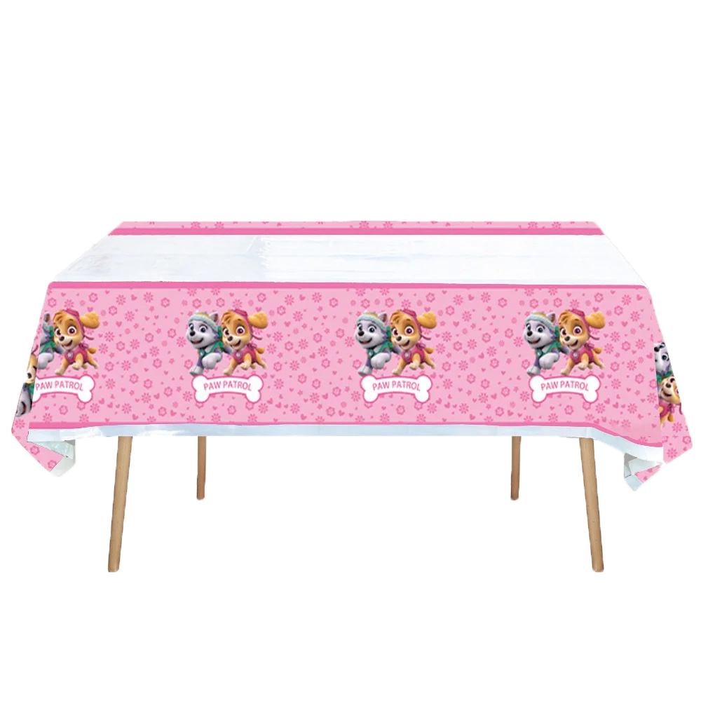 Cartoon Paw Patrol Birthday Party Decoration Paper Tableware Kit Dogs Skye Party Supply Cake Toppers Cups Plates Kids Favors