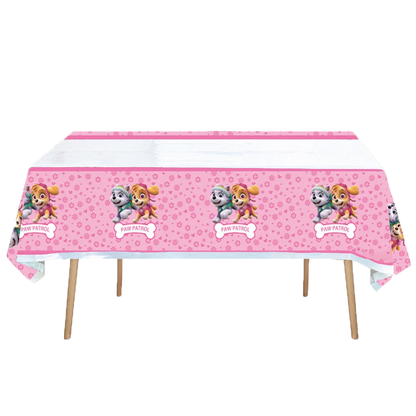 Cartoon Paw Patrol Birthday Party Decoration Paper Tableware Kit Dogs Skye Party Supply Cake Toppers Cups Plates Kids Favors