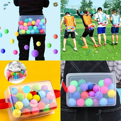Outdoor Family Party Game - A Ball Box with 30 Colorful Balls, The Perfect Gift for Christmas, Thanksgiving and Halloween