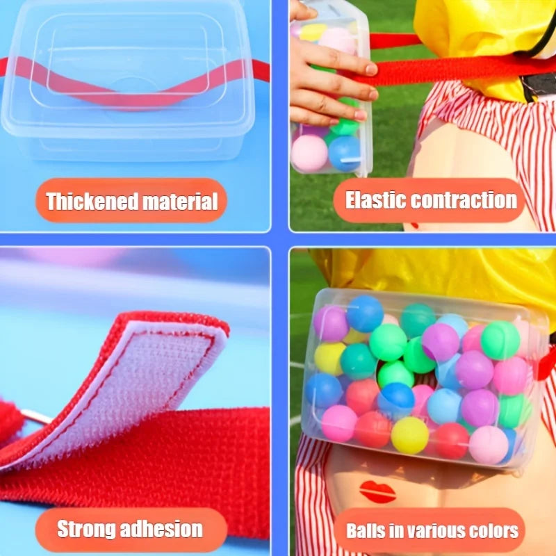 Outdoor Family Party Game - A Ball Box with 30 Colorful Balls, The Perfect Gift for Christmas, Thanksgiving and Halloween