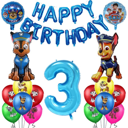 Cartoon Paw Patrol Birthday Party Decoration Paper Tableware Kit Dogs Skye Party Supply Cake Toppers Cups Plates Kids Favors