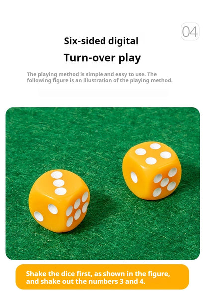 Six Sided Flipping Game, Wooden Number Game, Shut The Box Dice Game - Parent-Child Board Game, Bar Party, Leisure Gambling Game