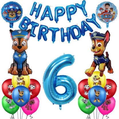 Cartoon Paw Patrol Birthday Party Decoration Paper Tableware Kit Dogs Skye Party Supply Cake Toppers Cups Plates Kids Favors