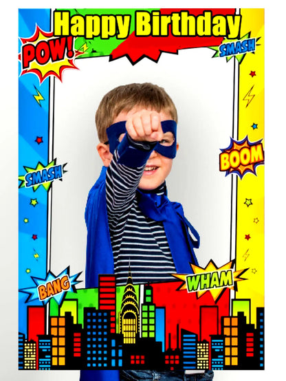 Super Hero Party Supplies Super Hero Birthday Decoration Super Hero Birthday Party Photo Booth Props Frame