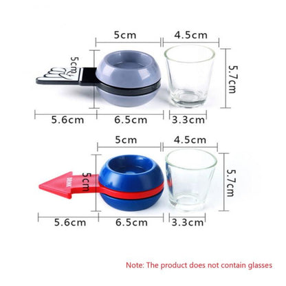 Pointer Shot Spinner Party Game Spin Drinking Game Glass Cup Kit Rotatable Arrow Beer Wine Board Game Table Gifts Entertainment