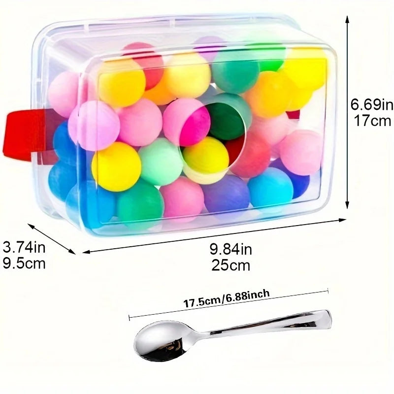 Outdoor Family Party Game - A Ball Box with 30 Colorful Balls, The Perfect Gift for Christmas, Thanksgiving and Halloween