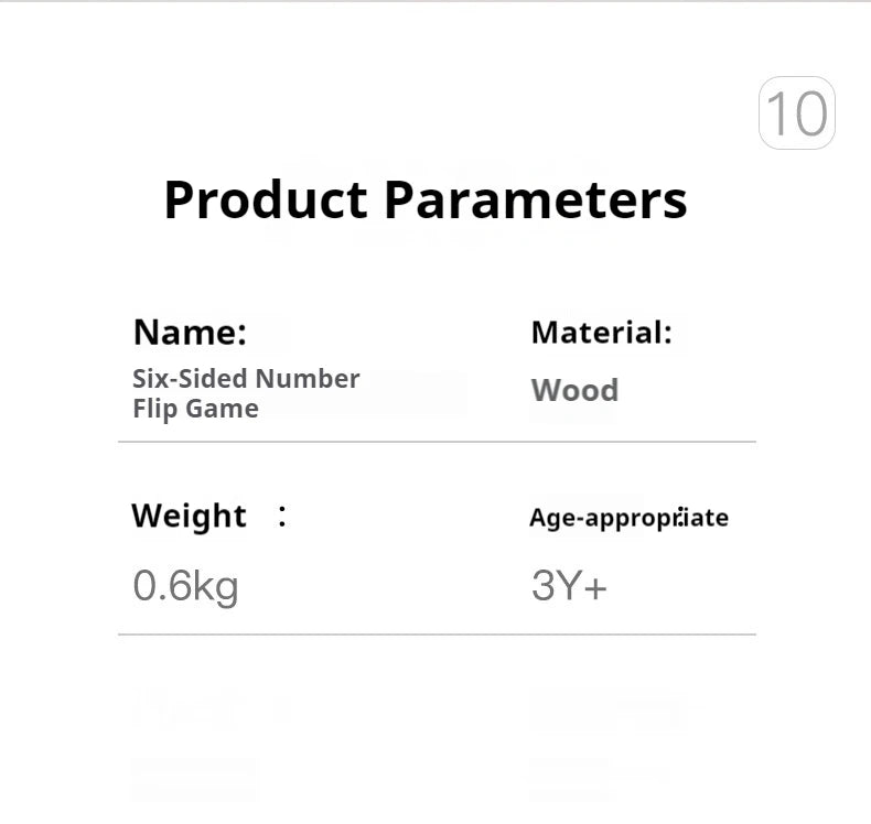 Six Sided Flipping Game, Wooden Number Game, Shut The Box Dice Game - Parent-Child Board Game, Bar Party, Leisure Gambling Game