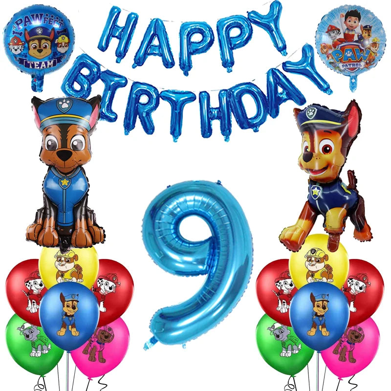 Cartoon Paw Patrol Birthday Party Decoration Paper Tableware Kit Dogs Skye Party Supply Cake Toppers Cups Plates Kids Favors