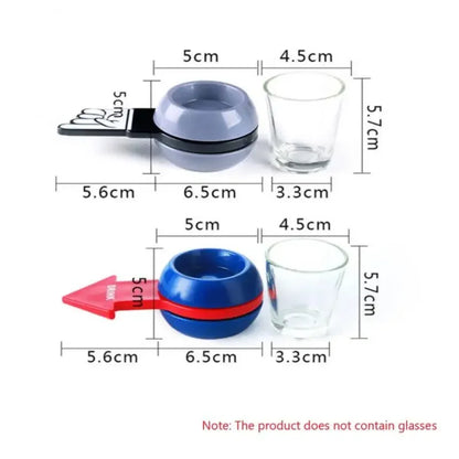 Pointer Shot Spinner Party Game Spin Drinking Game Glass Cup Kit Rotatable Arrow Beer Wine Board Game Table Gifts Entertainment