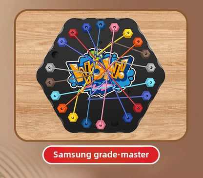 Kids Rope Knots Puzzle Board Game Color Line Twisted Connected Ropes Logic Thinking Table Game Parent Child Interactive Toy