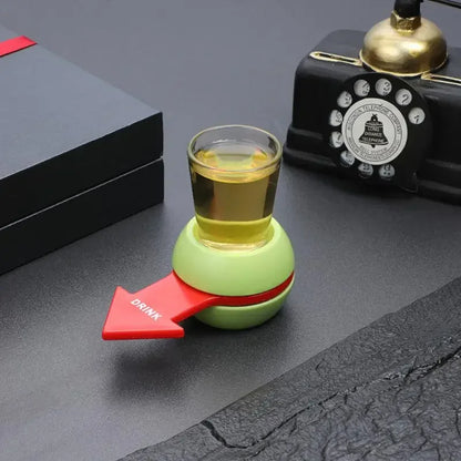 Pointer Shot Spinner Party Game Spin Drinking Game Glass Cup Kit Rotatable Arrow Beer Wine Board Game Table Gifts Entertainment