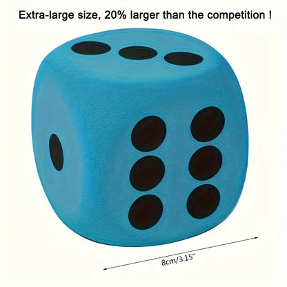 Large Soft Foam Dice Six Sided Premium Board Game Perfect Gift for Birthday Christmas Halloween Holiday Party Game