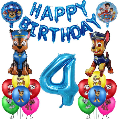 Cartoon Paw Patrol Birthday Party Decoration Paper Tableware Kit Dogs Skye Party Supply Cake Toppers Cups Plates Kids Favors