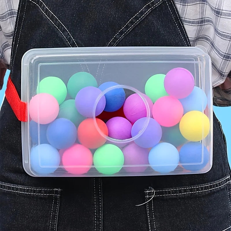 Outdoor Family Party Game - A Ball Box with 30 Colorful Balls, The Perfect Gift for Christmas, Thanksgiving and Halloween