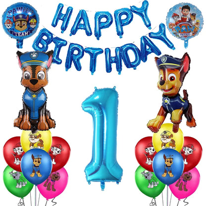 Cartoon Paw Patrol Birthday Party Decoration Paper Tableware Kit Dogs Skye Party Supply Cake Toppers Cups Plates Kids Favors