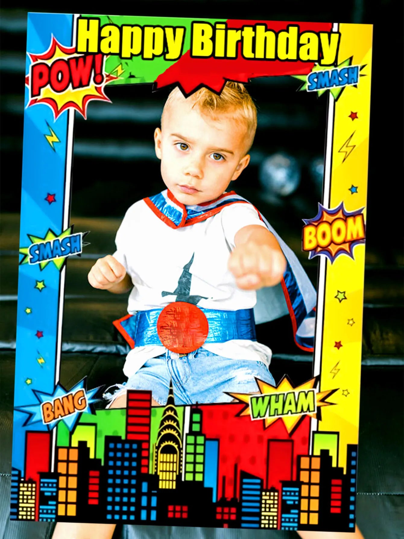 Super Hero Party Supplies Super Hero Birthday Decoration Super Hero Birthday Party Photo Booth Props Frame