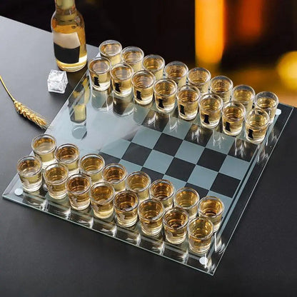 Bar Drinking Games Chess Game Set 25x25cm Party Favor With 32 Game Glasses Bar Entertainment Supplies ﻿