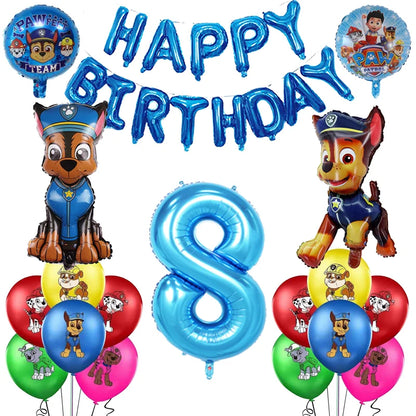 Cartoon Paw Patrol Birthday Party Decoration Paper Tableware Kit Dogs Skye Party Supply Cake Toppers Cups Plates Kids Favors