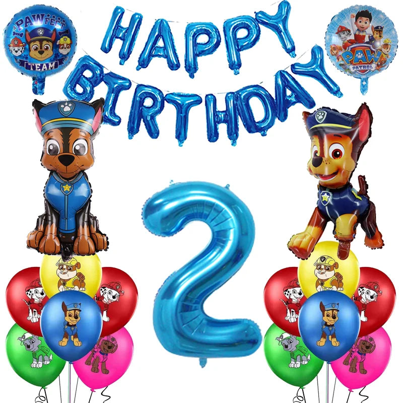 Cartoon Paw Patrol Birthday Party Decoration Paper Tableware Kit Dogs Skye Party Supply Cake Toppers Cups Plates Kids Favors