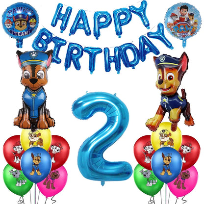Cartoon Paw Patrol Birthday Party Decoration Paper Tableware Kit Dogs Skye Party Supply Cake Toppers Cups Plates Kids Favors