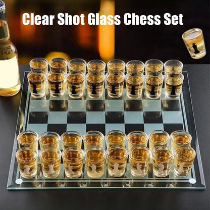 Bar Drinking Games Chess Game Set 25x25cm Party Favor With 32 Game Glasses Bar Entertainment Supplies ﻿