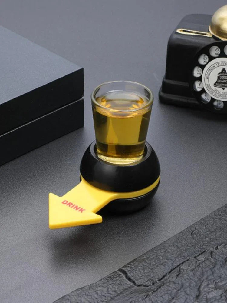 Pointer Shot Spinner Party Game Spin Drinking Game Glass Cup Kit Rotatable Arrow Beer Wine Board Game Table Gifts Entertainment