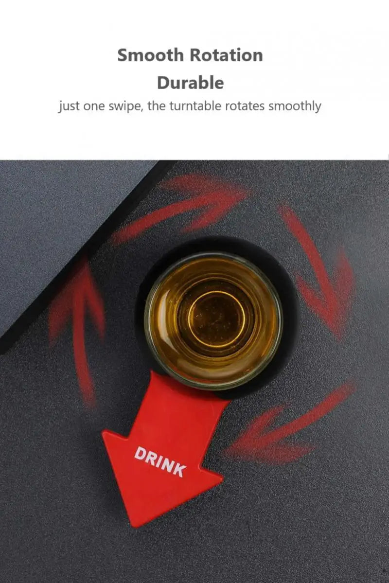 Pointer Shot Spinner Party Game Spin Drinking Game Glass Cup Kit Rotatable Arrow Beer Wine Board Game Table Gifts Entertainment